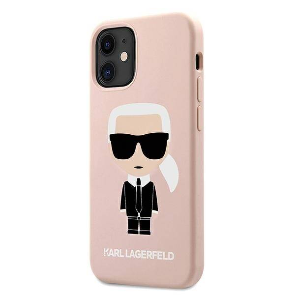 KARL LAGERFELD KLHCP12SSLFKPI IPHONE 12 MINI 5.4 "HARDCASE LIGHT PINK/LIGHT PINK SILICONE ICONIC