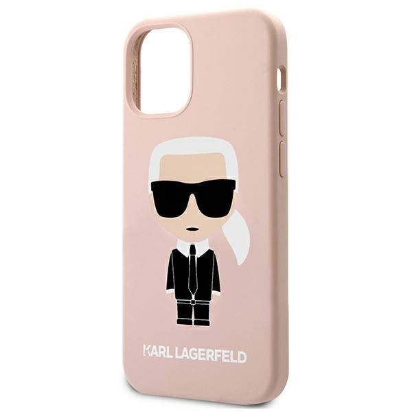 KARL LAGERFELD KLHCP12SSLFKPI IPHONE 12 MINI 5.4 "HARDCASE LIGHT PINK/LIGHT PINK SILICONE ICONIC