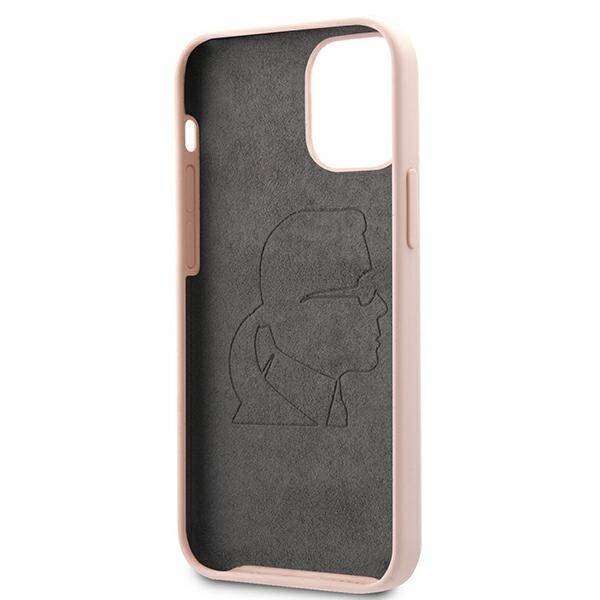 KARL LAGERFELD KLHCP12SSLFKPI IPHONE 12 MINI 5.4 "HARDCASE LIGHT PINK/LIGHT PINK SILICONE ICONIC