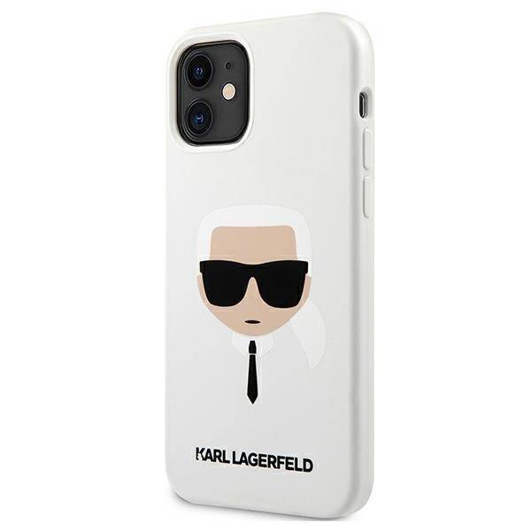 KARL LAGERFELD KLHCP12SSLKHWH IPHONE 12 MINI 5.4 "WHITE/WHITE HARDCASE SILICONE KARL`S HEAD