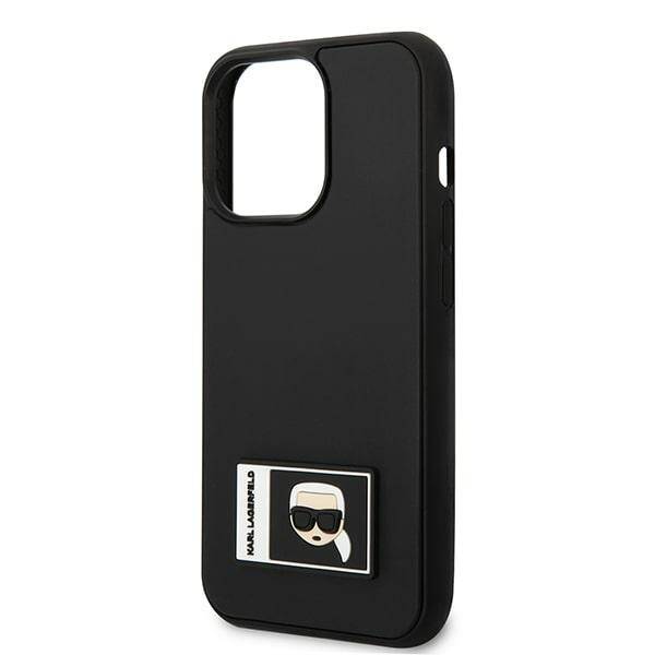 KARL LAGERFELD KLHCP13L3L3DKPK IPHONE 13 PRO / 13 6.1 "BLACK / BLACK HARDCASE IKONIK PATCH