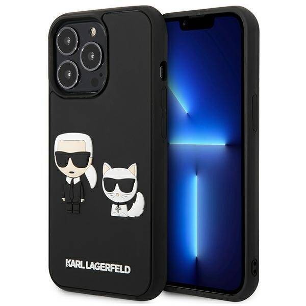 KARL LAGERFELD KLHCP13L3L3DRKCK IPHONE 13 PRO / 13 6.1 "BLACK / BLACK HARDCASE KARL & CHUPETTE IKONIK 3D