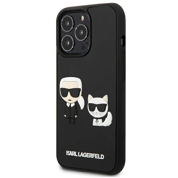 KARL LAGERFELD KLHCP13L3L3DRKCK IPHONE 13 PRO / 13 6.1 "BLACK / BLACK HARDCASE KARL & CHUPETTE IKONIK 3D