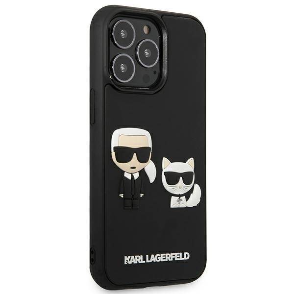 KARL LAGERFELD KLHCP13L3L3DRKCK IPHONE 13 PRO / 13 6.1 "BLACK / BLACK HARDCASE KARL & CHUPETTE IKONIK 3D