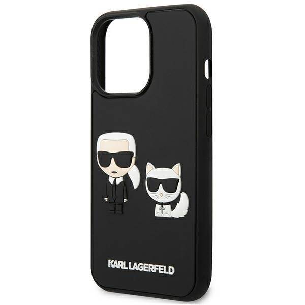 KARL LAGERFELD KLHCP13L3L3DRKCK IPHONE 13 PRO / 13 6.1 "BLACK / BLACK HARDCASE KARL & CHUPETTE IKONIK 3D