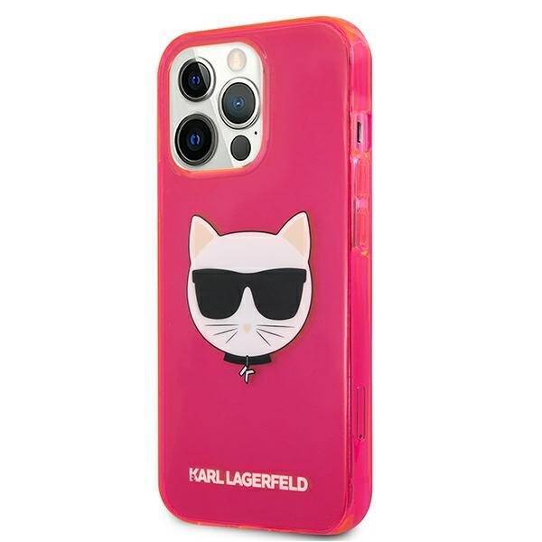 KARL LAGERFELD KLHCP13LCHTRP IPHONE 13 PRO / 13 6.1 "PINK / PINK HARDCASE GLITTER CHOUPETTE FLUO