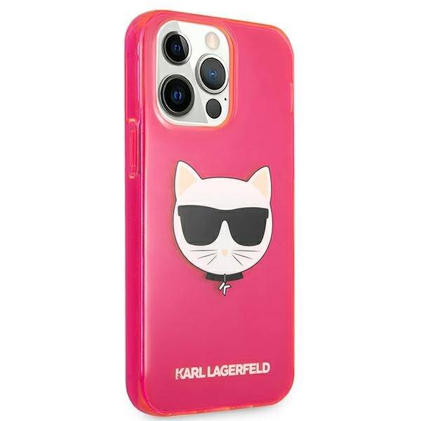 KARL LAGERFELD KLHCP13LCHTRP IPHONE 13 PRO / 13 6.1 "PINK / PINK HARDCASE GLITTER CHOUPETTE FLUO