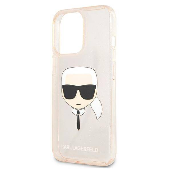 KARL LAGERFELD KLHCP13LKHTUGLGO IPHONE 13 PRO / 13 6.1 "GOLD / GOLD HARDCASE GLITTER KARL`S HEAD