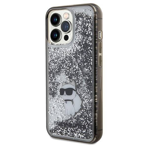 KARL LAGERFELD KLHCP13LLKCNSK IPHONE 13 PRO / 13 6.1 "TRANSPARENT HARDCASE LIQUID GLITTER CHOUPETTE