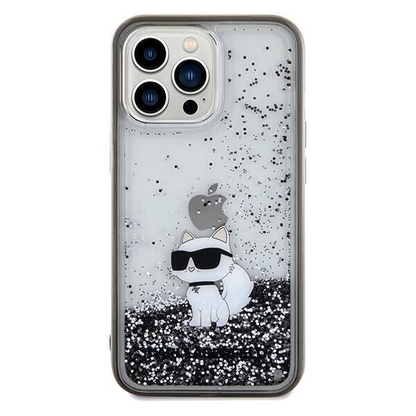 KARL LAGERFELD KLHCP13LLKCNSK IPHONE 13 PRO / 13 6.1 "TRANSPARENT HARDCASE LIQUID GLITTER CHOUPETTE