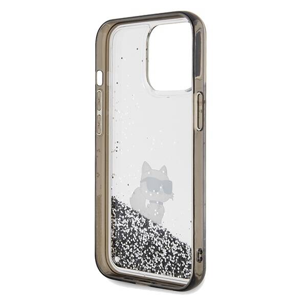 KARL LAGERFELD KLHCP13LLKCNSK IPHONE 13 PRO / 13 6.1 "TRANSPARENT HARDCASE LIQUID GLITTER CHOUPETTE