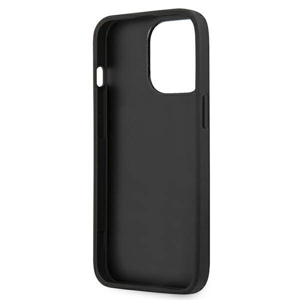 KARL LAGERFELD KLHCP13LOKPK IPHONE 13 PRO / 13 6.1 "BLACK / BLACK HARDCASE SAFFIANO IKONIK KARL`S PATCH