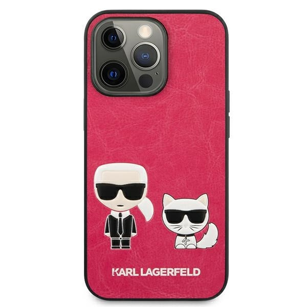 KARL LAGERFELD KLHCP13LPCUCCP IPHONE 13 PRO / 13 6.1 "FUKSJA / FUCHSIA HARDCASE IKONIK KARL & CHUPETTE