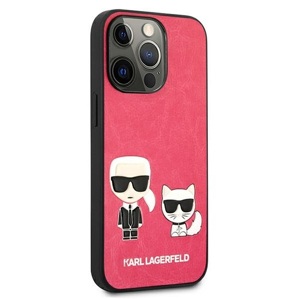 KARL LAGERFELD KLHCP13LPCUCCP IPHONE 13 PRO / 13 6.1 "FUKSJA / FUCHSIA HARDCASE IKONIK KARL & CHUPETTE