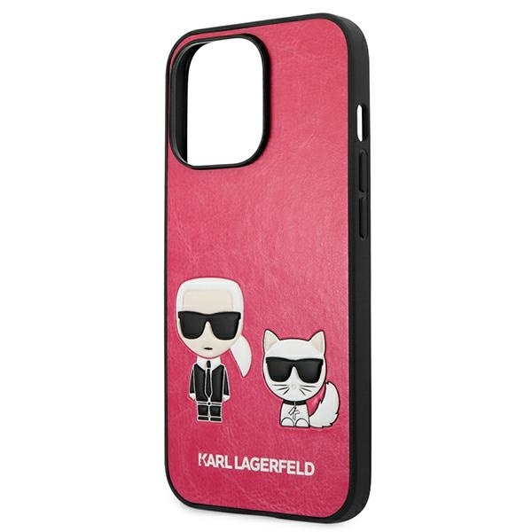 KARL LAGERFELD KLHCP13LPCUCCP IPHONE 13 PRO / 13 6.1 "FUKSJA / FUCHSIA HARDCASE IKONIK KARL & CHUPETTE