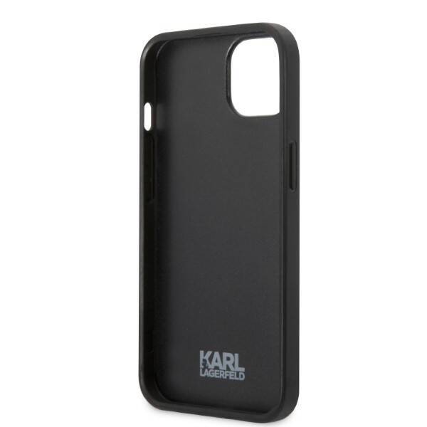 KARL LAGERFELD KLHCP13LPMNIKBK IPHONE 13 PRO / 13 6.1 "HARDCASE BLACK / BLACK MONOGRAM IKONIK PATCH