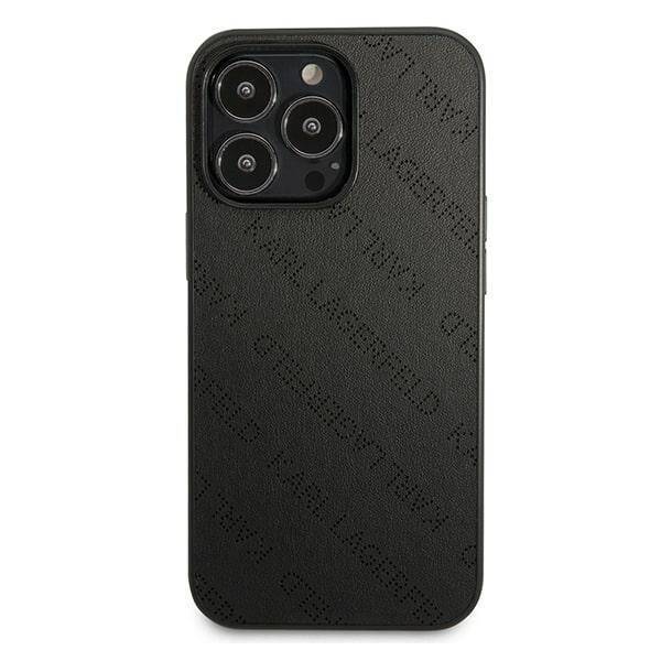 KARL LAGERFELD KLHCP13LPTLK IPHONE 13 PRO / 13 6.1 "HARDCASE CZARNY / BLACK PERFORATED ALLOVER