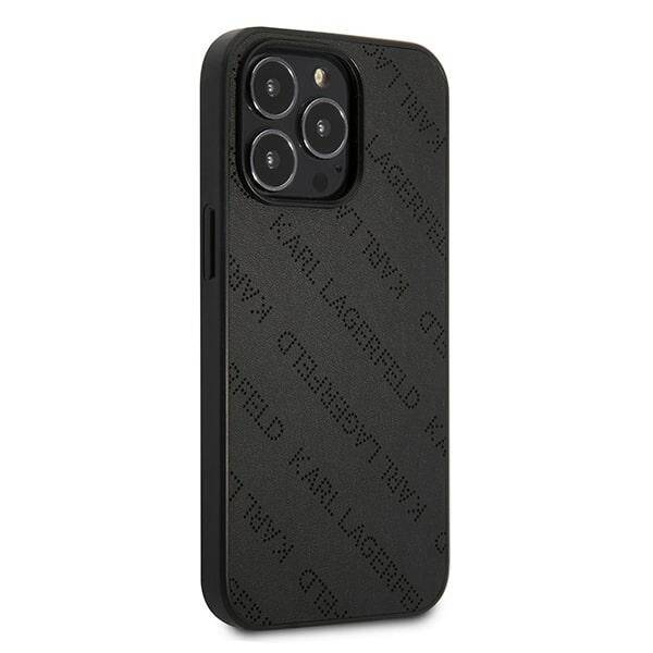 KARL LAGERFELD KLHCP13LPTLK IPHONE 13 PRO / 13 6.1 "HARDCASE CZARNY / BLACK PERFORATED ALLOVER