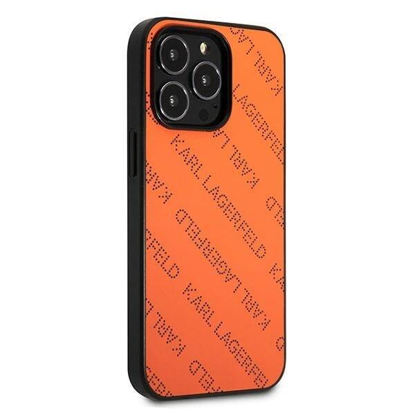 KARL LAGERFELD KLHCP13LPTLO IPHONE 13 PRO / 13 6.1 "HARDCASE ORANGE / ORANGE PERFORATED ALLOVER