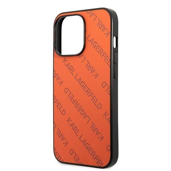 KARL LAGERFELD KLHCP13LPTLO IPHONE 13 PRO / 13 6.1 "HARDCASE ORANGE / ORANGE PERFORATED ALLOVER