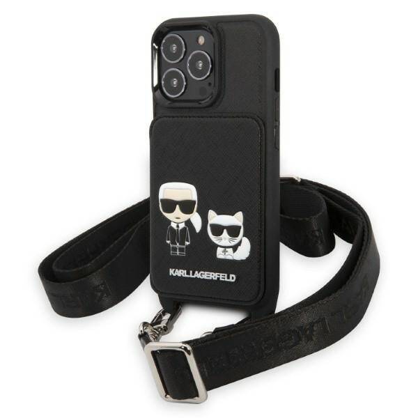 KARL LAGERFELD KLHCP13LSAKCHSK IPHONE 13 PRO / 13 6.1 "HARDCASE SAFFIANO KARL & CHUPETTE EMBOSSED