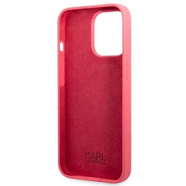 KARL LAGERFELD KLHCP13LSLMP1PI IPHONE 13 PRO / 13 6.1 "HARDCASE FUKSJA / FUCHSIA SILICONE PLAQUE