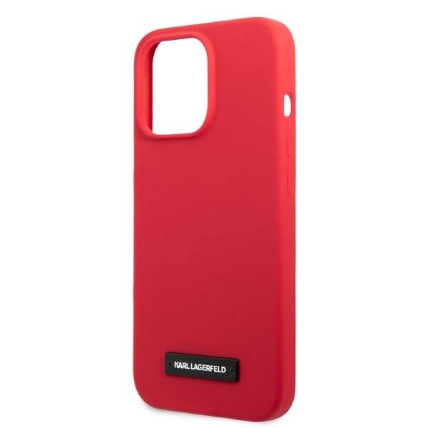 KARL LAGERFELD KLHCP13LSLMP1R IPHONE 13 PRO / 13 6.1 "HARDCASE RED / RED SILICONE PLAQUE