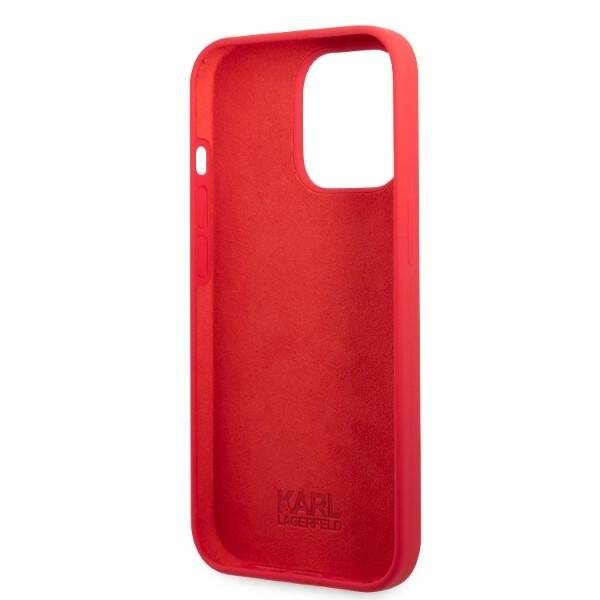 KARL LAGERFELD KLHCP13LSLMP1R IPHONE 13 PRO / 13 6.1 "HARDCASE RED / RED SILICONE PLAQUE