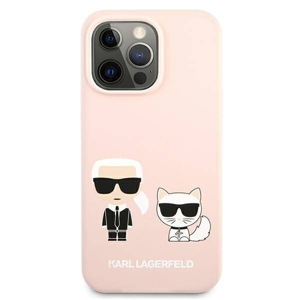 KARL LAGERFELD KLHCP13LSSKCI IPHONE 13 PRO / 13 6.1 "HARDCASE LIGHT PINK / LIGHT PINK SILICONE KARL & CHOUPETTE