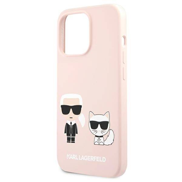 KARL LAGERFELD KLHCP13LSSKCI IPHONE 13 PRO / 13 6.1 "HARDCASE LIGHT PINK / LIGHT PINK SILICONE KARL & CHOUPETTE