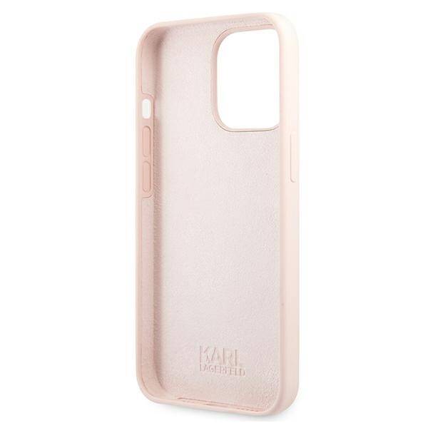 KARL LAGERFELD KLHCP13LSSKCI IPHONE 13 PRO / 13 6.1 "HARDCASE LIGHT PINK / LIGHT PINK SILICONE KARL & CHOUPETTE