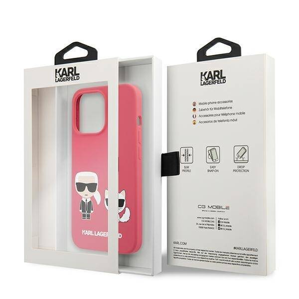 KARL LAGERFELD KLHCP13LSSKCP IPHONE 13 PRO / 13 6.1 "HARDCASE PINK / PINK SILICONE KARL & CHOUPETTE