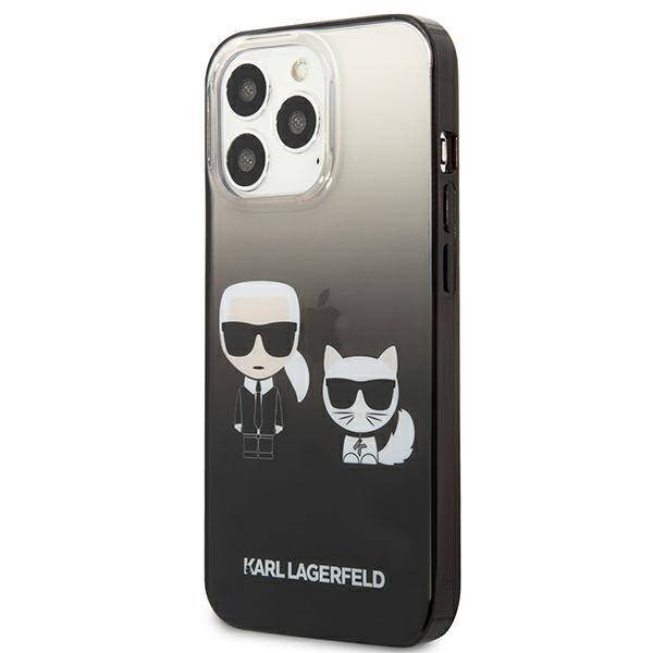 KARL LAGERFELD KLHCP13LTGKCK IPHONE 13 PRO / 13 6.1 "HARDCASE CZARNY / BLACK GRADIENT IKONIK KARL & CHUPETTE