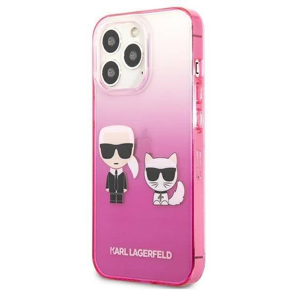 KARL LAGERFELD KLHCP13LTGKCP IPHONE 13 PRO / 13 6.1 "HARDCASE PINK / PINK GRADIENT IKONIK KARL & CHUPETTE