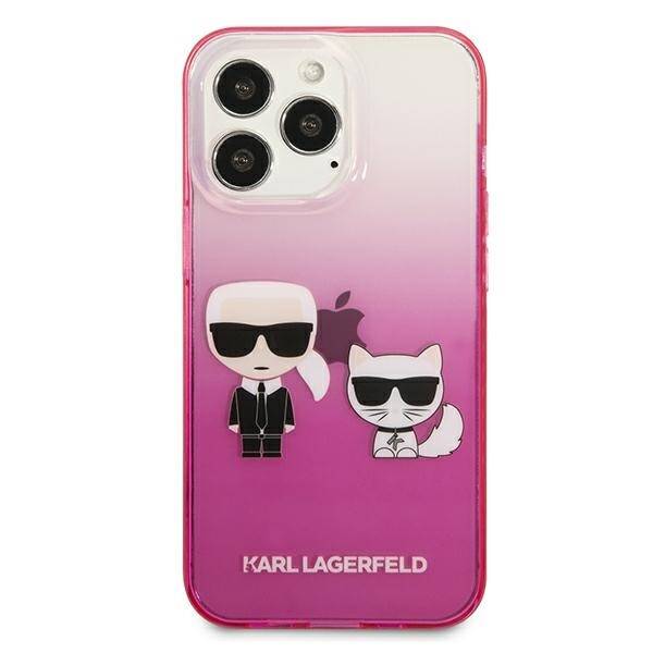 KARL LAGERFELD KLHCP13LTGKCP IPHONE 13 PRO / 13 6.1 "HARDCASE PINK / PINK GRADIENT IKONIK KARL & CHUPETTE