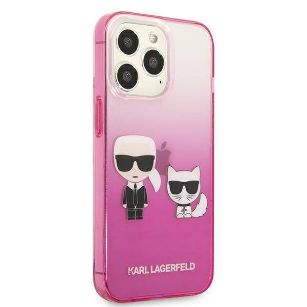 KARL LAGERFELD KLHCP13LTGKCP IPHONE 13 PRO / 13 6.1 "HARDCASE PINK / PINK GRADIENT IKONIK KARL & CHUPETTE