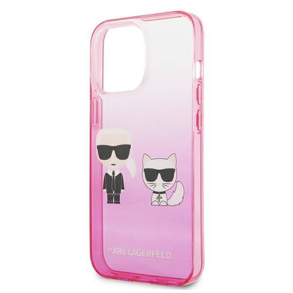 KARL LAGERFELD KLHCP13LTGKCP IPHONE 13 PRO / 13 6.1 "HARDCASE PINK / PINK GRADIENT IKONIK KARL & CHUPETTE