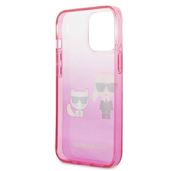 KARL LAGERFELD KLHCP13LTGKCP IPHONE 13 PRO / 13 6.1 "HARDCASE PINK / PINK GRADIENT IKONIK KARL & CHUPETTE