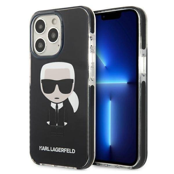 KARL LAGERFELD KLHCP13LTPEIKK IPHONE 13 PRO / 13 6.1 "HARDCASE CZARNY / BLACK ICONIK KARL