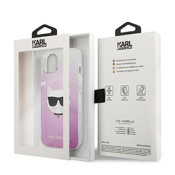 KARL LAGERFELD KLHCP13MCTRP IPHONE 13/14/15 6.1 "HARDCASE PINK / PINK CHUPETTE HEAD