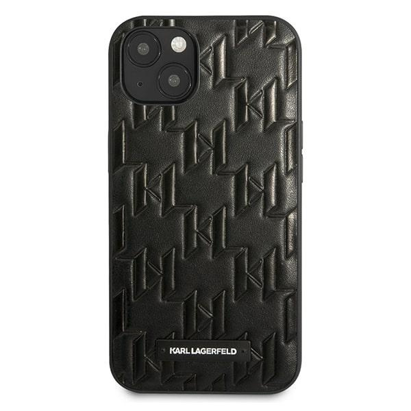 KARL LAGERFELD KLHCP13MMMP1K IPHONE 13/14/15 6.1 "HARDCASE CZARNY / BLACK MONOGRAM PLAQUE