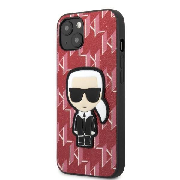 KARL LAGERFELD KLHCP13MMPMNIKPI IPHONE 13/14/15 6.1 "HARDCASE RED / RED MONOGRAM IKONIK PATCH