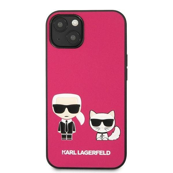 KARL LAGERFELD KLHCP13MPCUCCP IPHONE 13/14/15 6.1 "FUKSJA / FUCHSIA HARDCASE IKONIK KARL & CHUPETTE