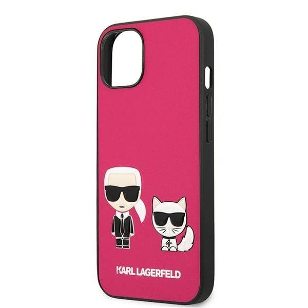 KARL LAGERFELD KLHCP13MPCUCCP IPHONE 13/14/15 6.1 "FUKSJA / FUCHSIA HARDCASE IKONIK KARL & CHUPETTE