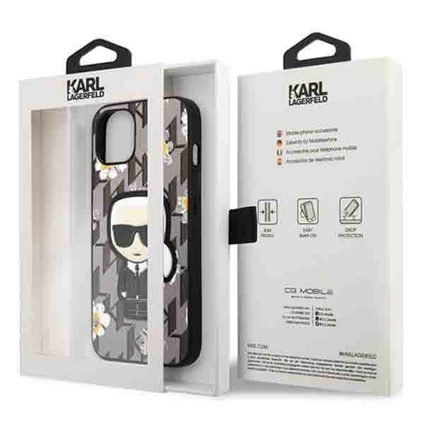 KARL LAGERFELD KLHCP13MPMNFIF1 IPHONE 13/14/15 6.1 "GRAY / GRAY FLOWER IKONIK KARL