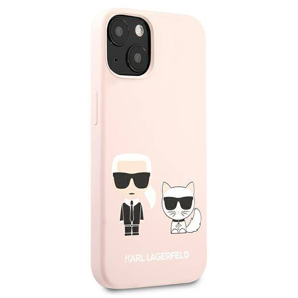 KARL LAGERFELD KLHCP13MSSKCI IPHONE 13/14/15 6.1 "HARDCASE LIGHT PINK / LIGHT PINK SILICONE KARL & CHUPETTE