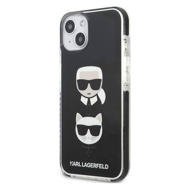 KARL LAGERFELD KLHCP13MTPE2TK IPHONE 13/14/15 6.1 "HARDCASE CZARNY / BLACK KARL & CHUPETTE HEAD