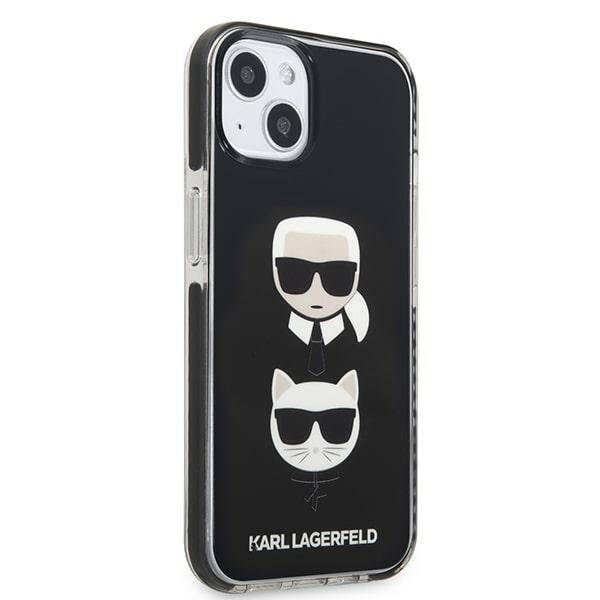 KARL LAGERFELD KLHCP13MTPE2TK IPHONE 13/14/15 6.1 "HARDCASE CZARNY / BLACK KARL & CHUPETTE HEAD