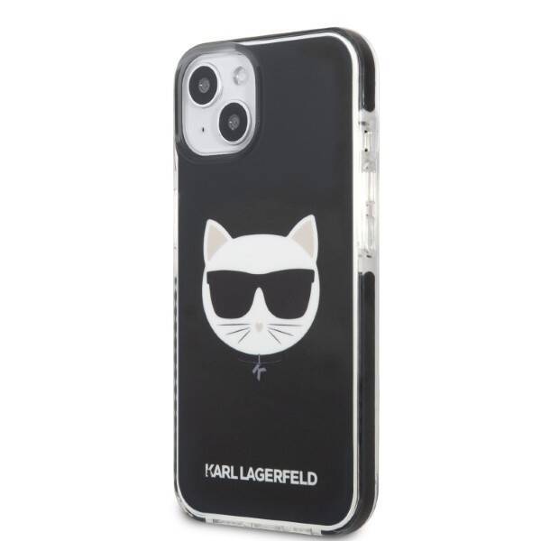 KARL LAGERFELD KLHCP13MTPECK IPHONE 13/14/15 6.1 "HARDCASE CZARNY / BLACK CHOUPETTE HEAD