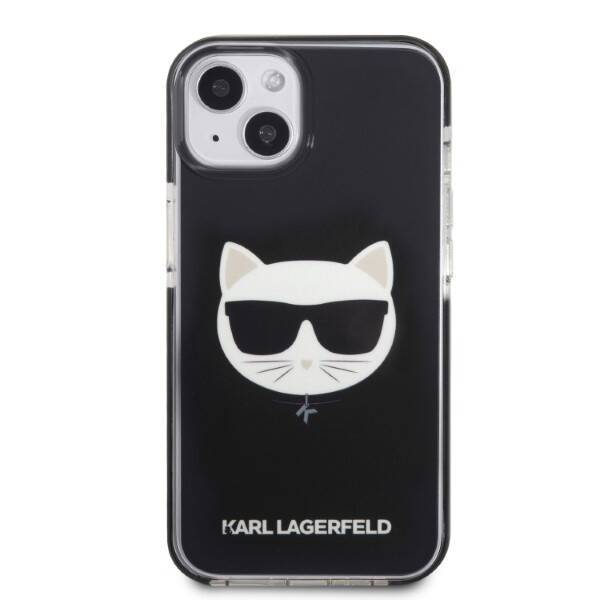 KARL LAGERFELD KLHCP13MTPECK IPHONE 13/14/15 6.1 "HARDCASE CZARNY / BLACK CHOUPETTE HEAD